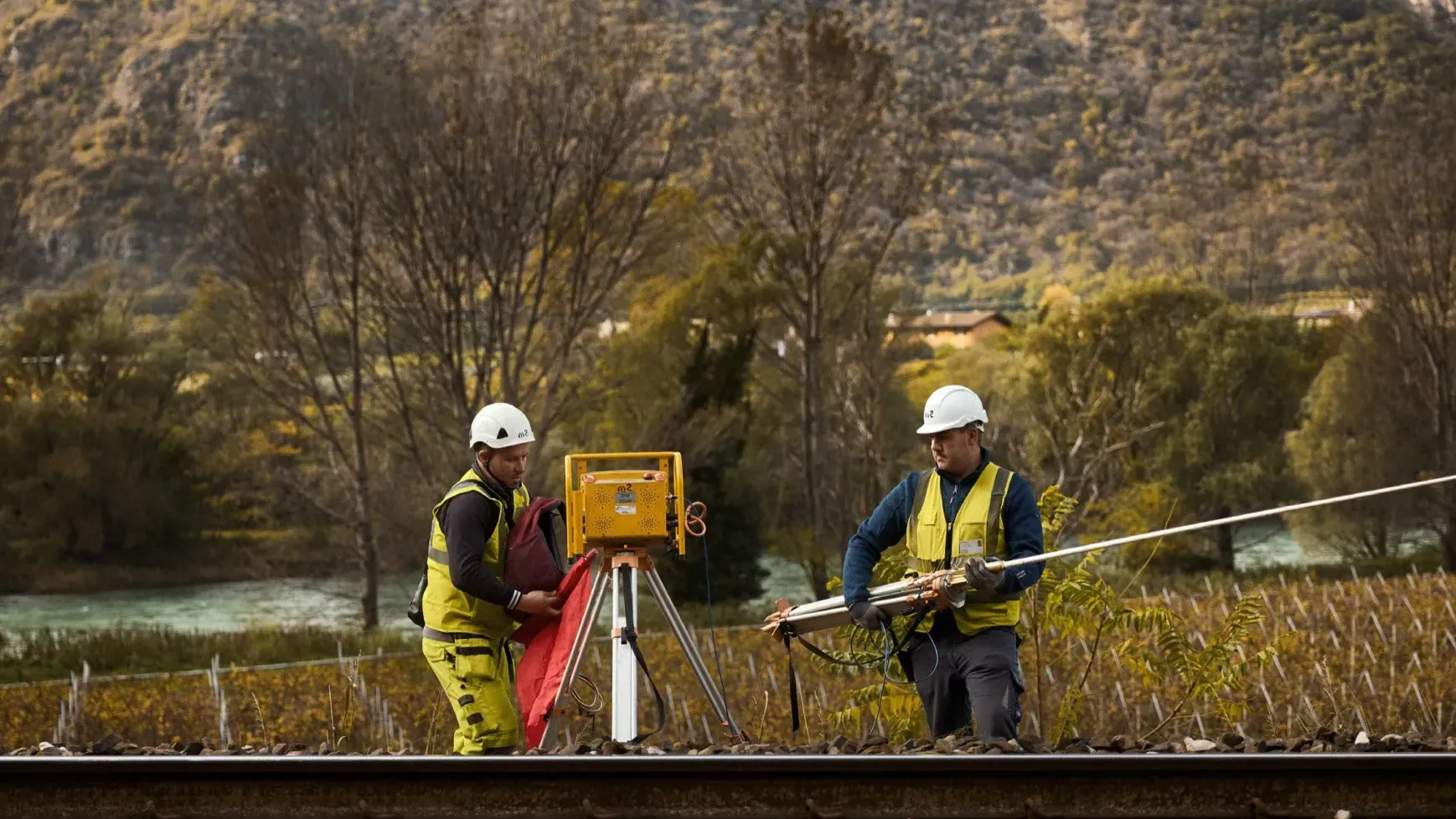 Rail construction site safety